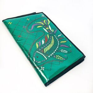 Green and Black Swirl Design Office Notebook